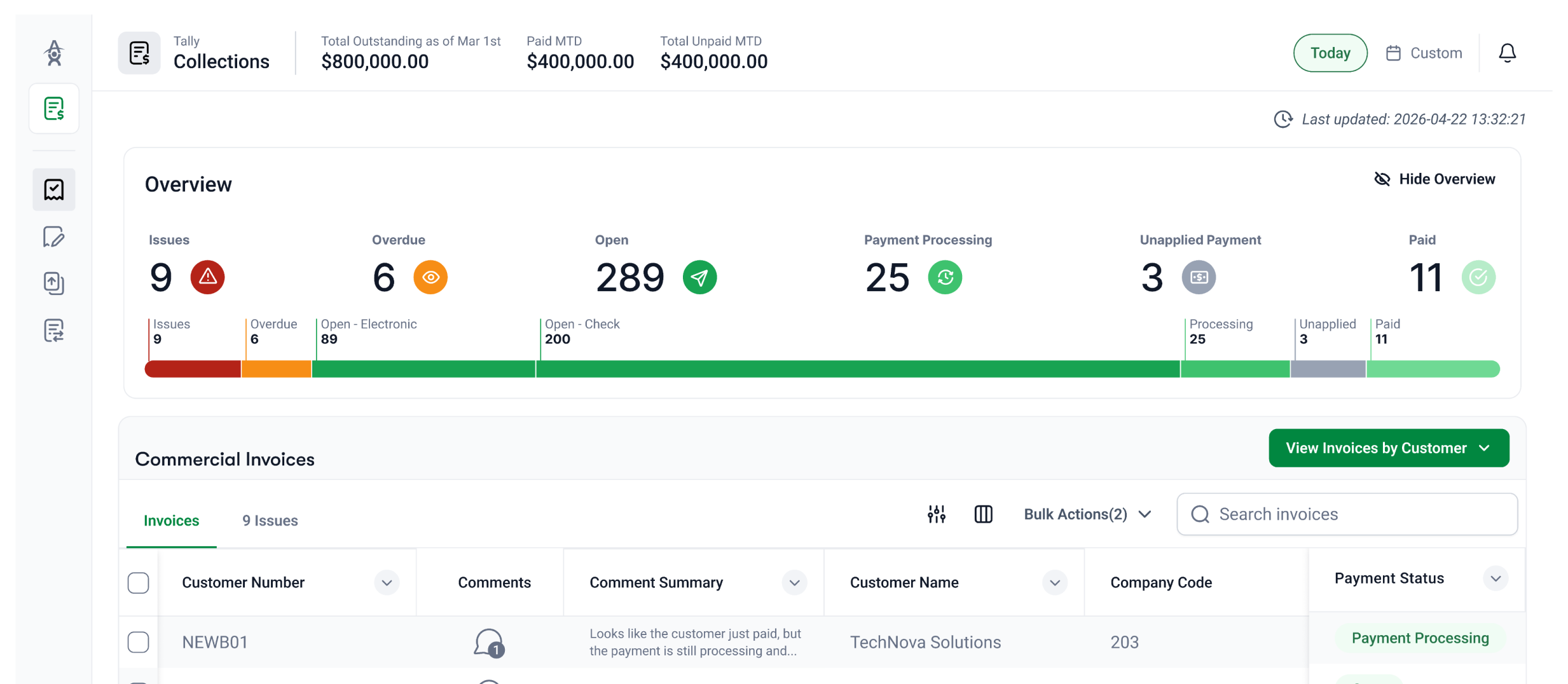 Project overview — asset portfolio dashboard