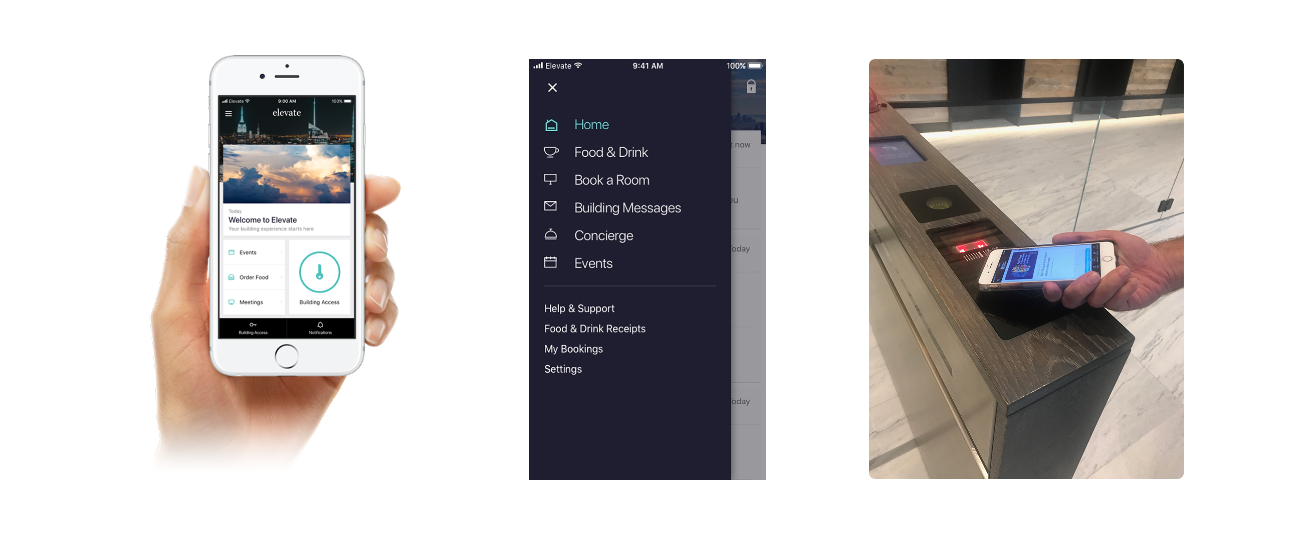 Elevate — tenant-facing concierge app for Class A real estate buildings